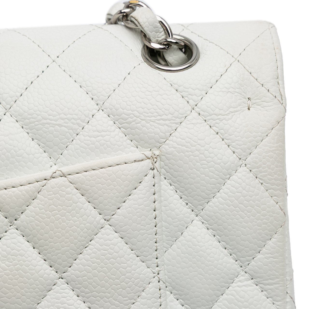 Chanel Medium Classic Caviar Double Flap Wit