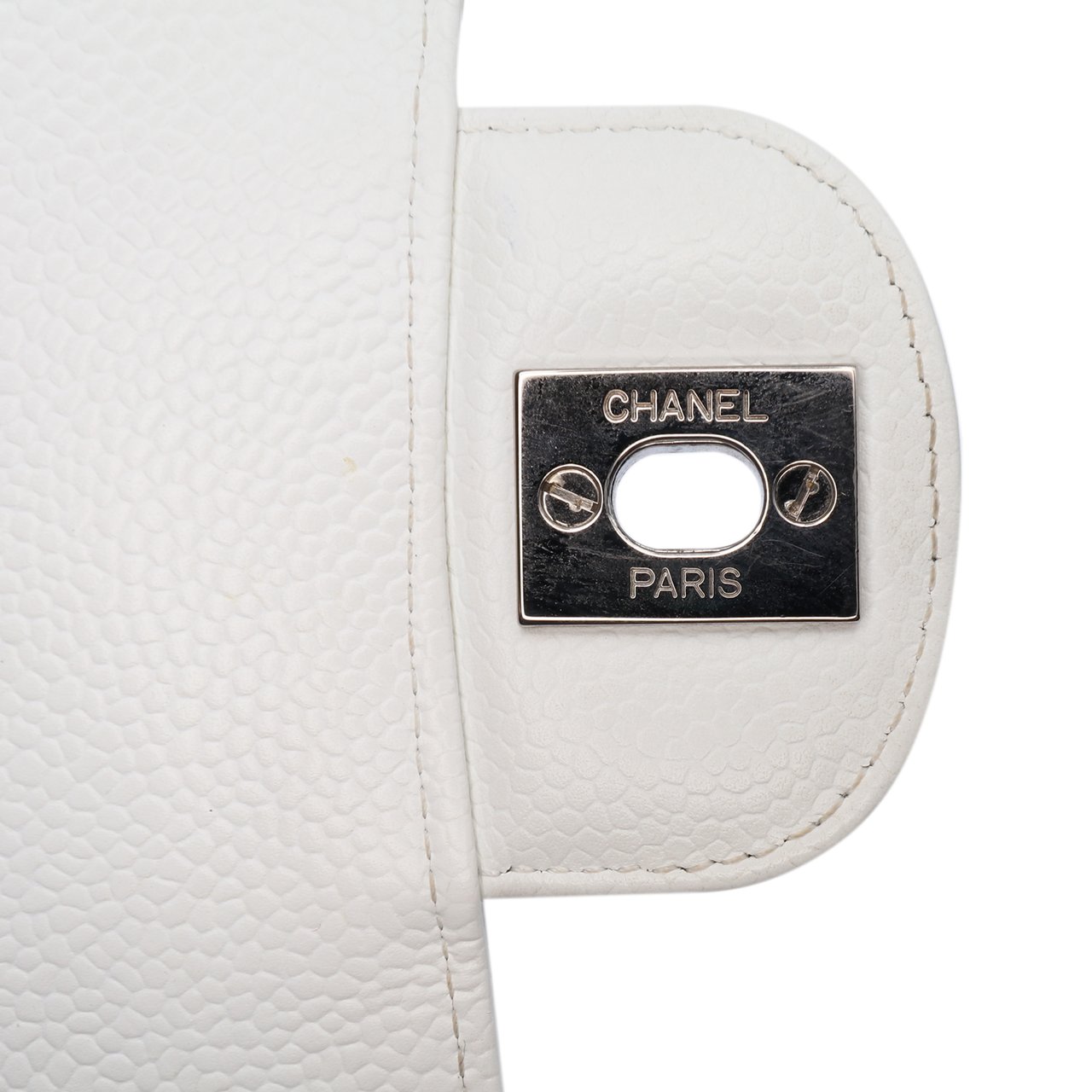 Chanel Medium Classic Caviar Double Flap Wit