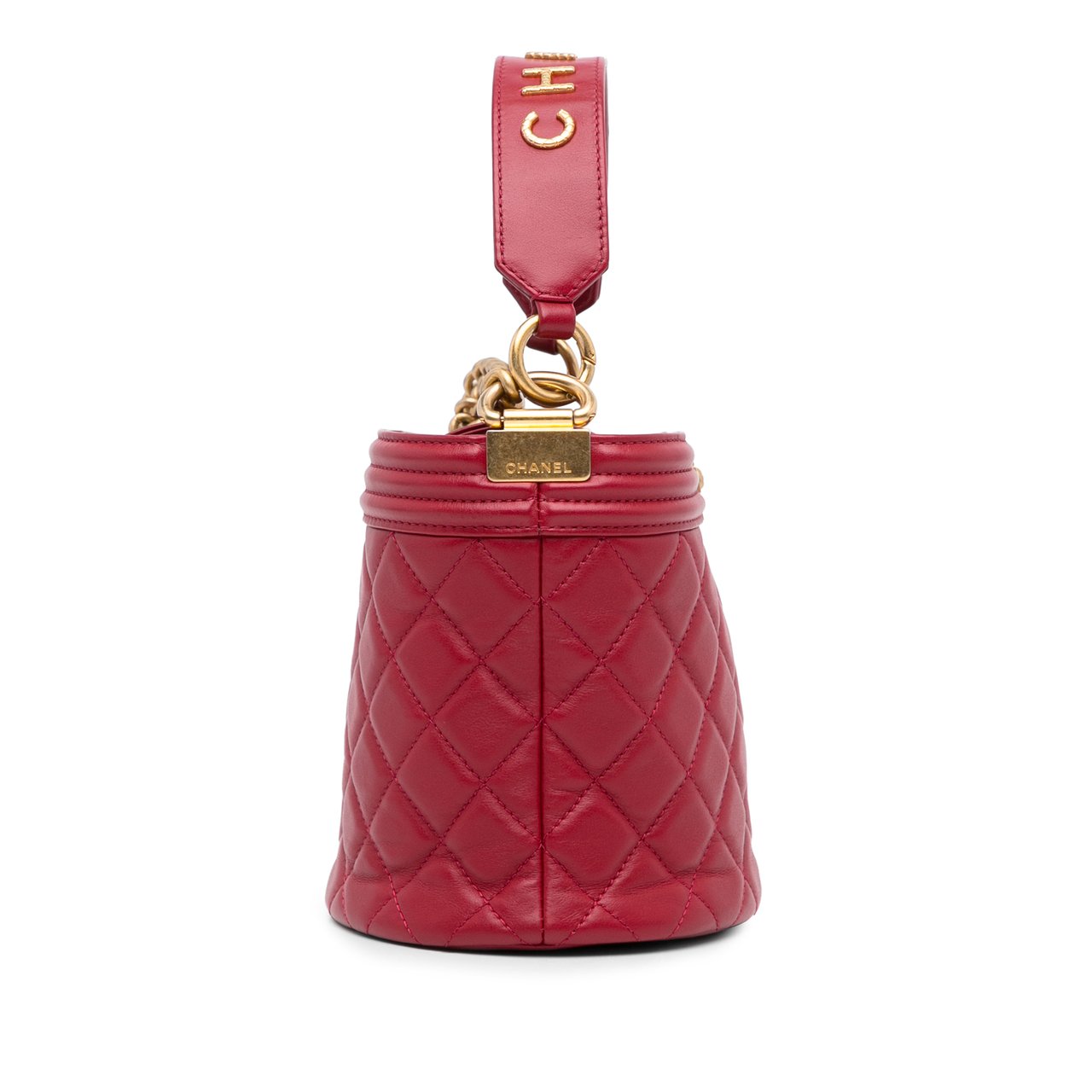 Chanel Calfskin Boy Bucket Bag Rood