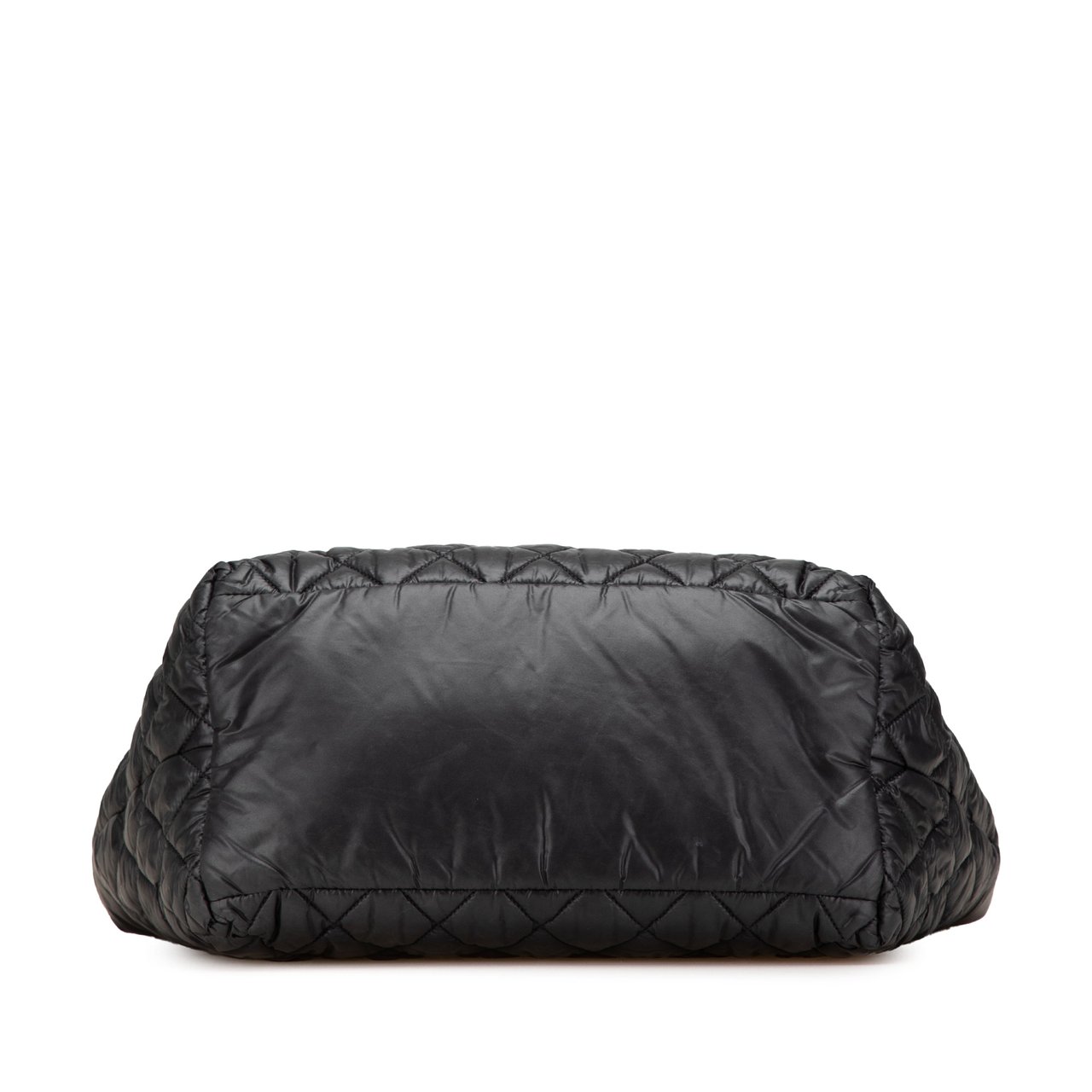 Chanel Small Quilted Nylon Coco Cocoon Tote Zwart