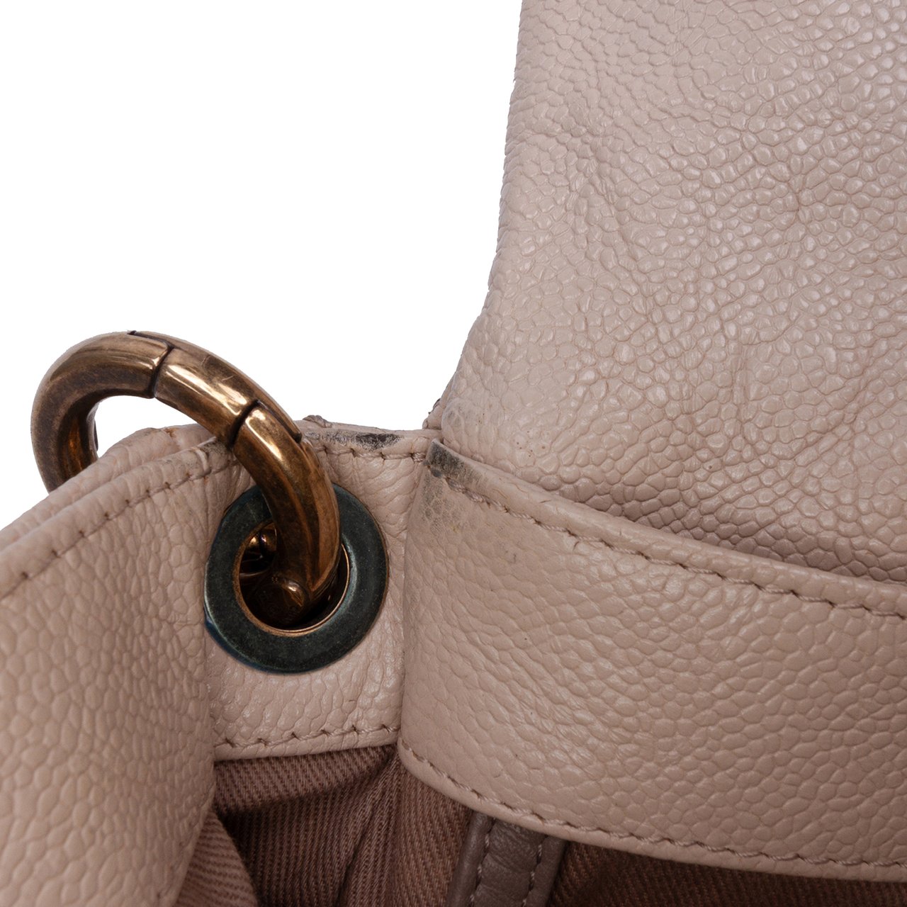Chanel Medium Quilted Caviar Coco Pleats Messenger Flap Bruin