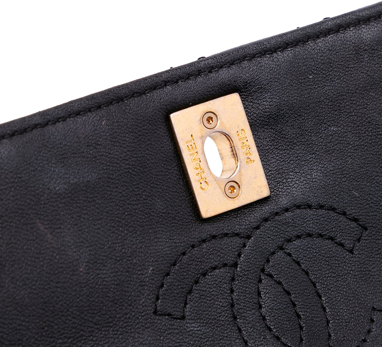 Chanel Small Quilted Lambskin Private Affair Camellia Flap Zwart