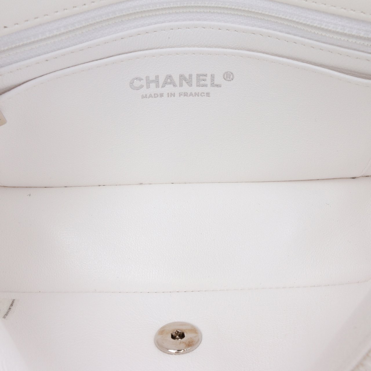 Chanel Mini Rectangular Classic Tweed Single Flap Wit