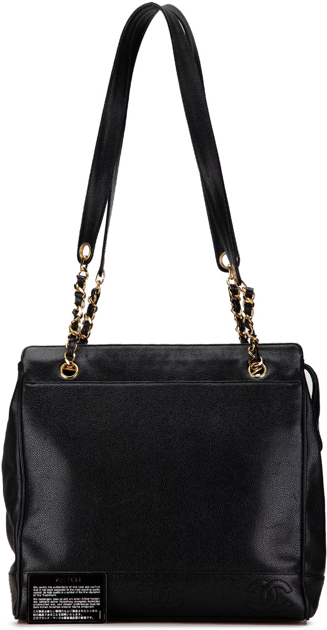 Chanel Triple CC Caviar Shoulder Bag Zwart