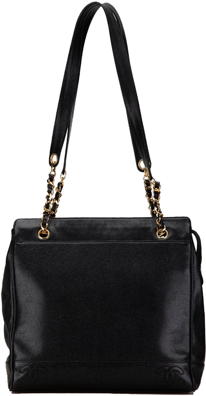 Chanel Triple CC Caviar Shoulder Bag Zwart