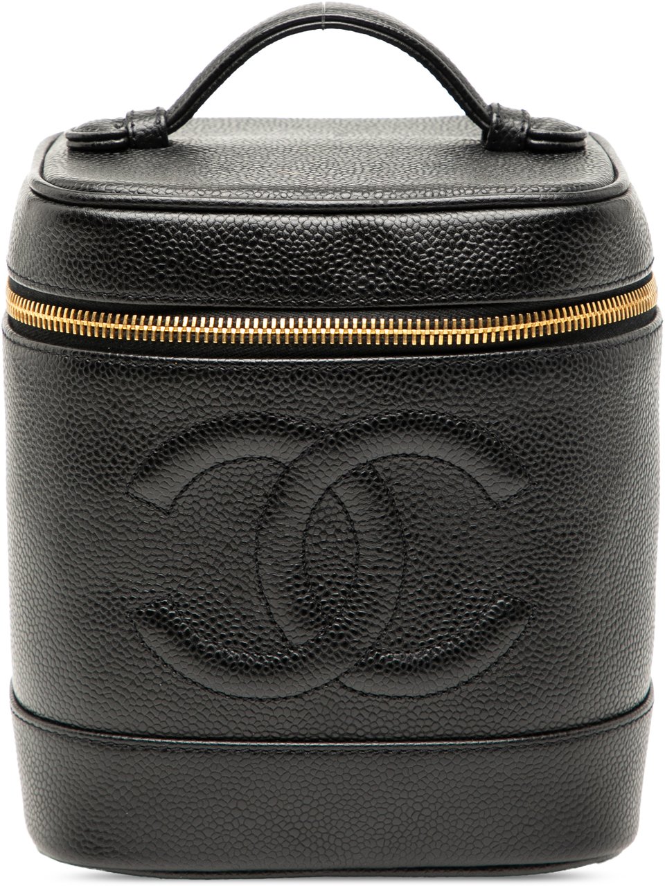 Chanel CC Caviar Vanity Bag Zwart