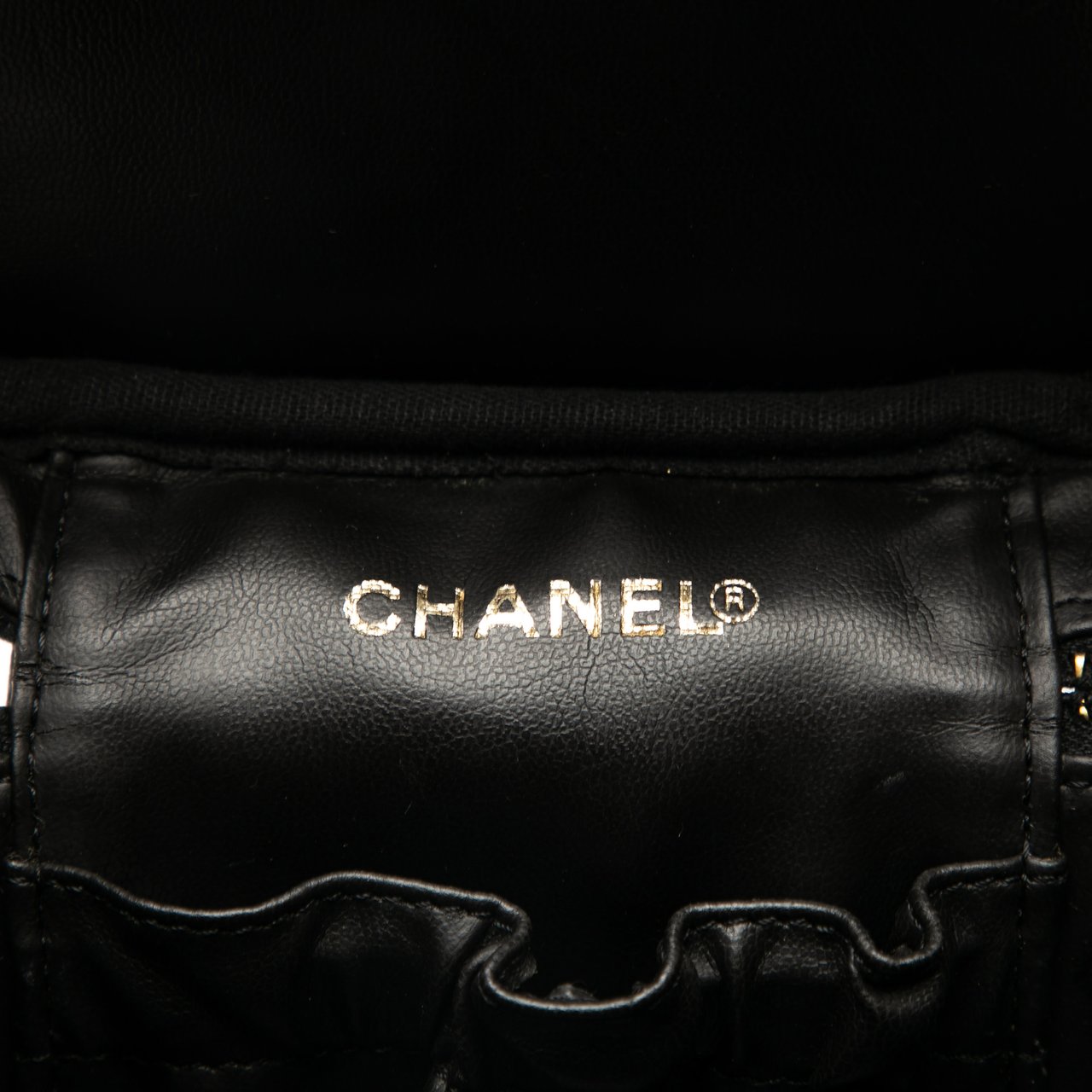 Chanel CC Caviar Vanity Bag Zwart