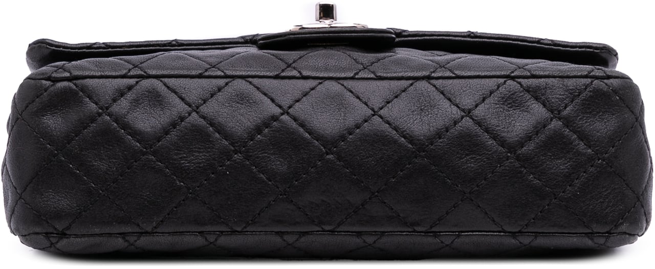 Chanel Medium Classic Washed Lambskin Bijoux Chain Double Flap Zwart
