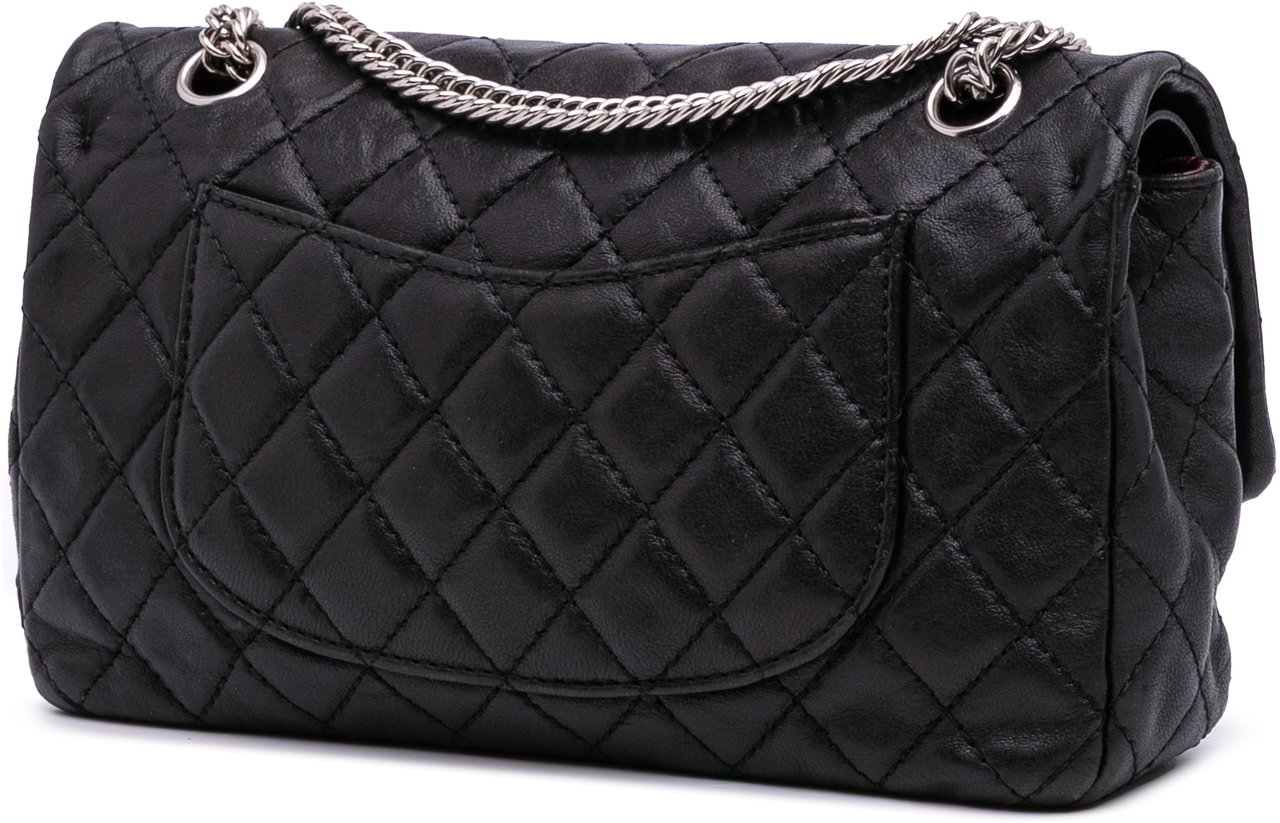 Chanel Medium Classic Washed Lambskin Bijoux Chain Double Flap Zwart