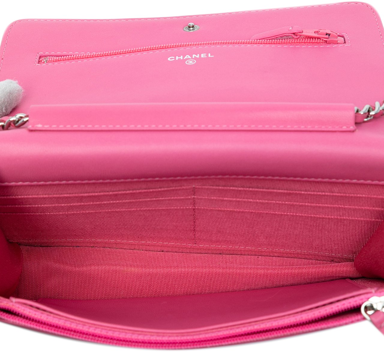 Chanel Ombre Lambskin Degrade Wallet On Chain Roze