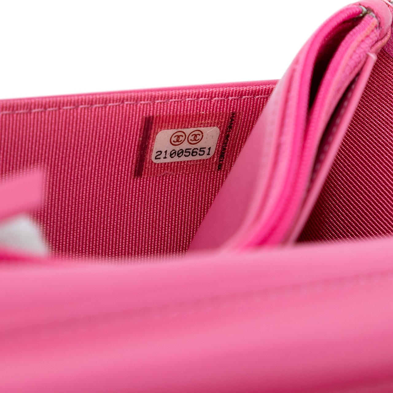 Chanel Ombre Lambskin Degrade Wallet On Chain Roze