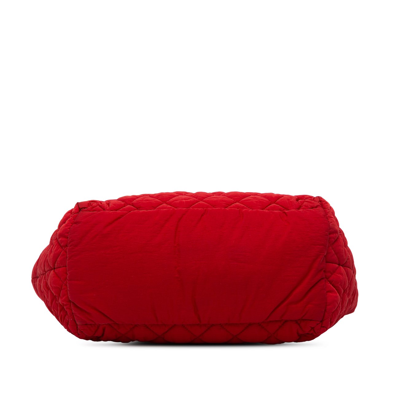 Chanel Small Quilted Nylon Coco Cocoon Tote Rood