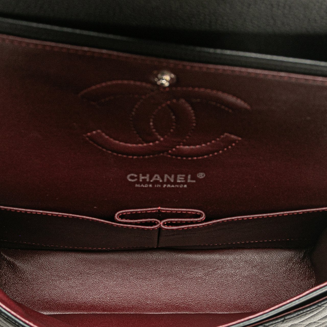Chanel Medium Classic Caviar Double Flap Zwart