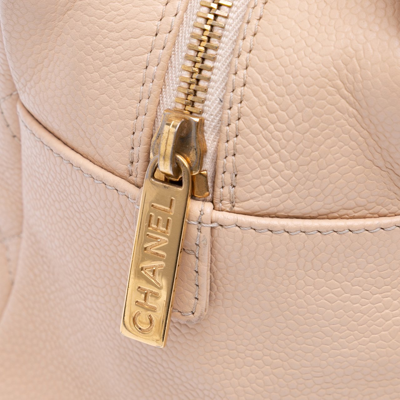 Chanel Petite Caviar Timeless Tote Bruin