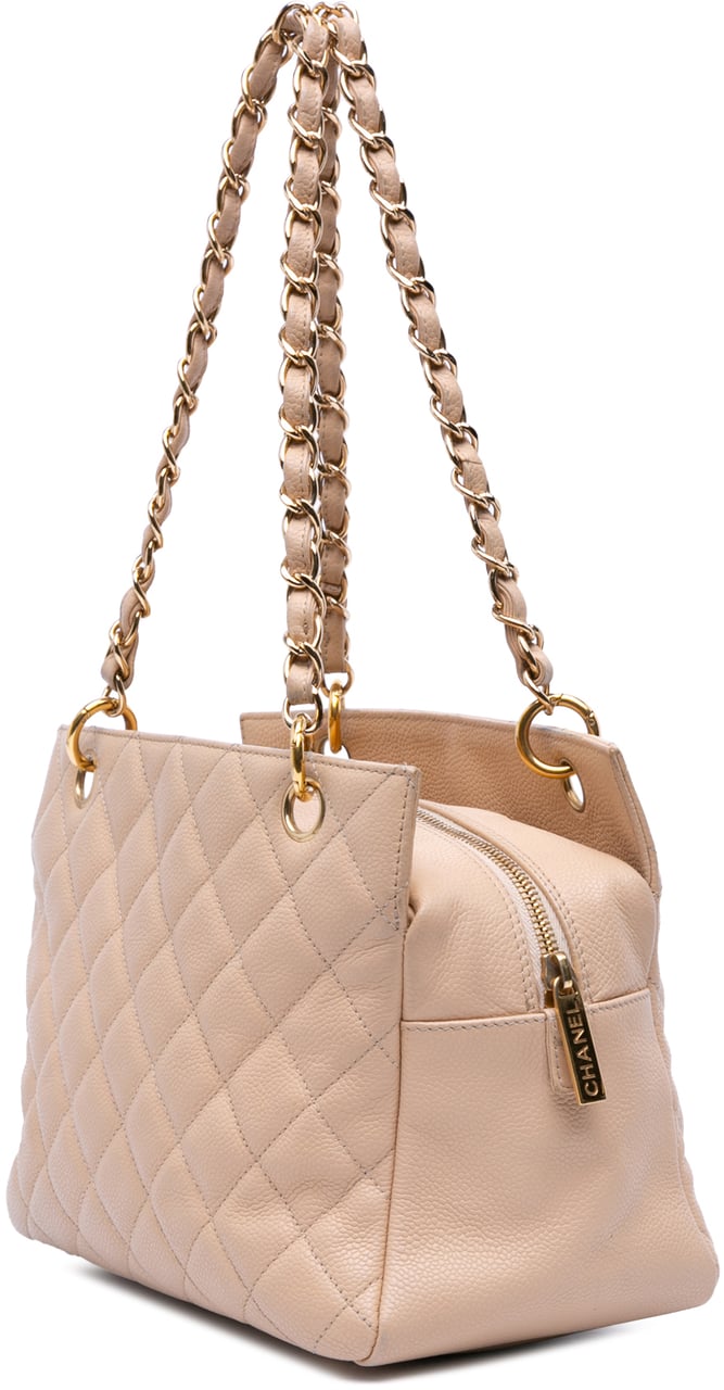 Chanel Petite Caviar Timeless Tote Bruin