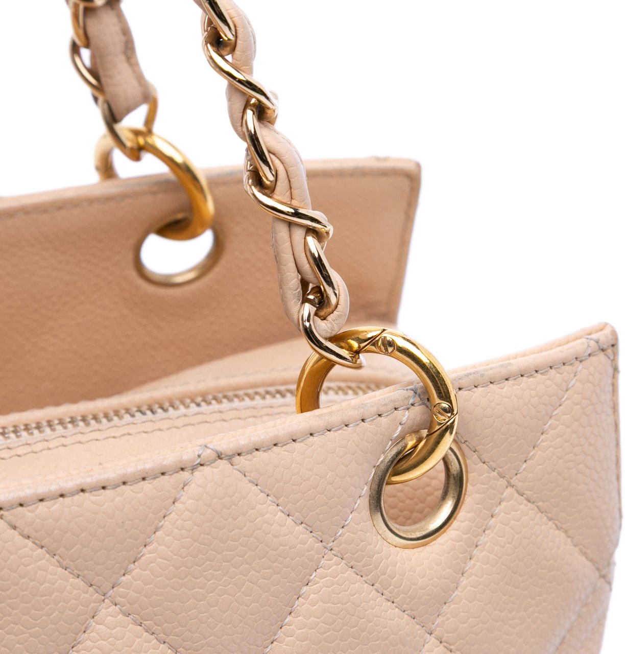 Chanel Petite Caviar Timeless Tote Bruin
