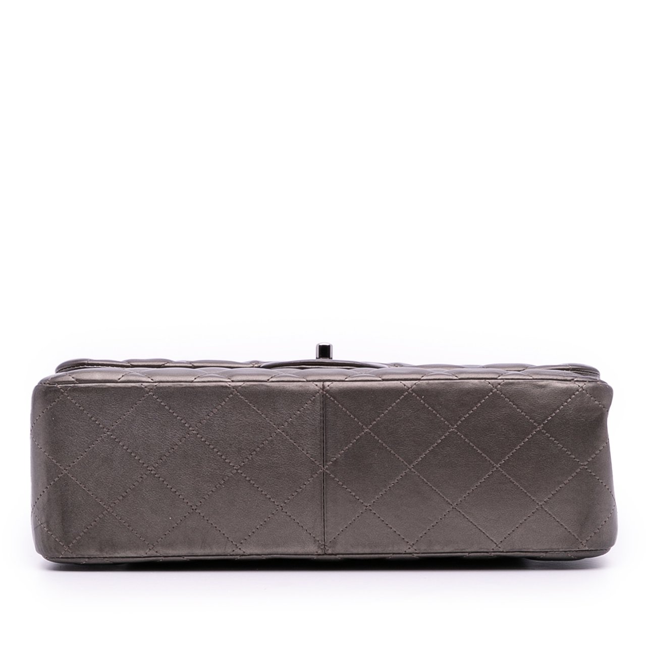 Chanel Jumbo Classic Lambskin Double Flap Grijs