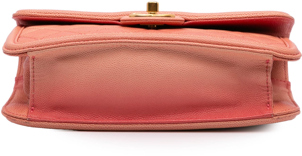 Chanel Small Quilted Caviar Sunset On The Sea Flap Roze