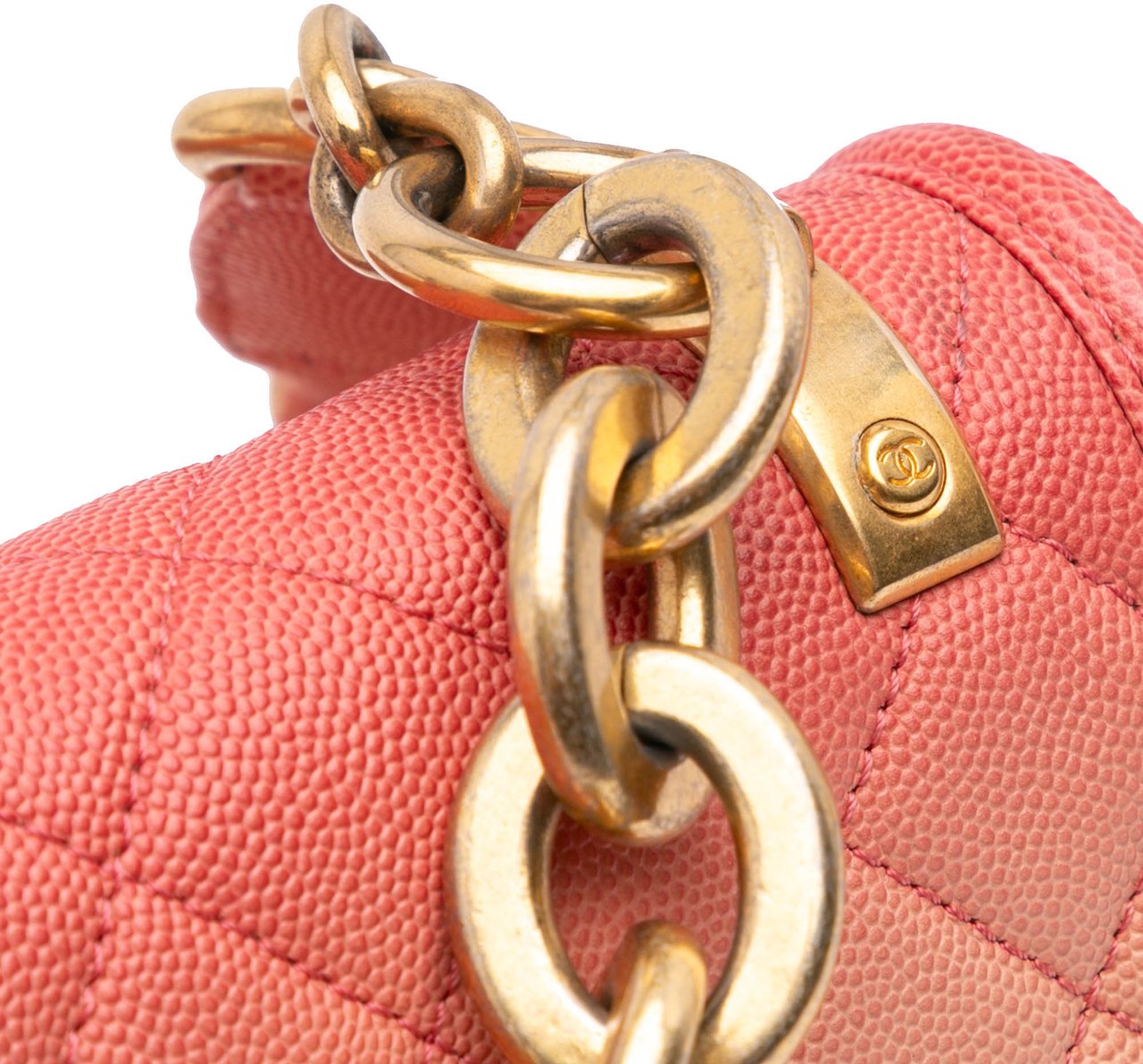 Chanel Small Quilted Caviar Sunset On The Sea Flap Roze