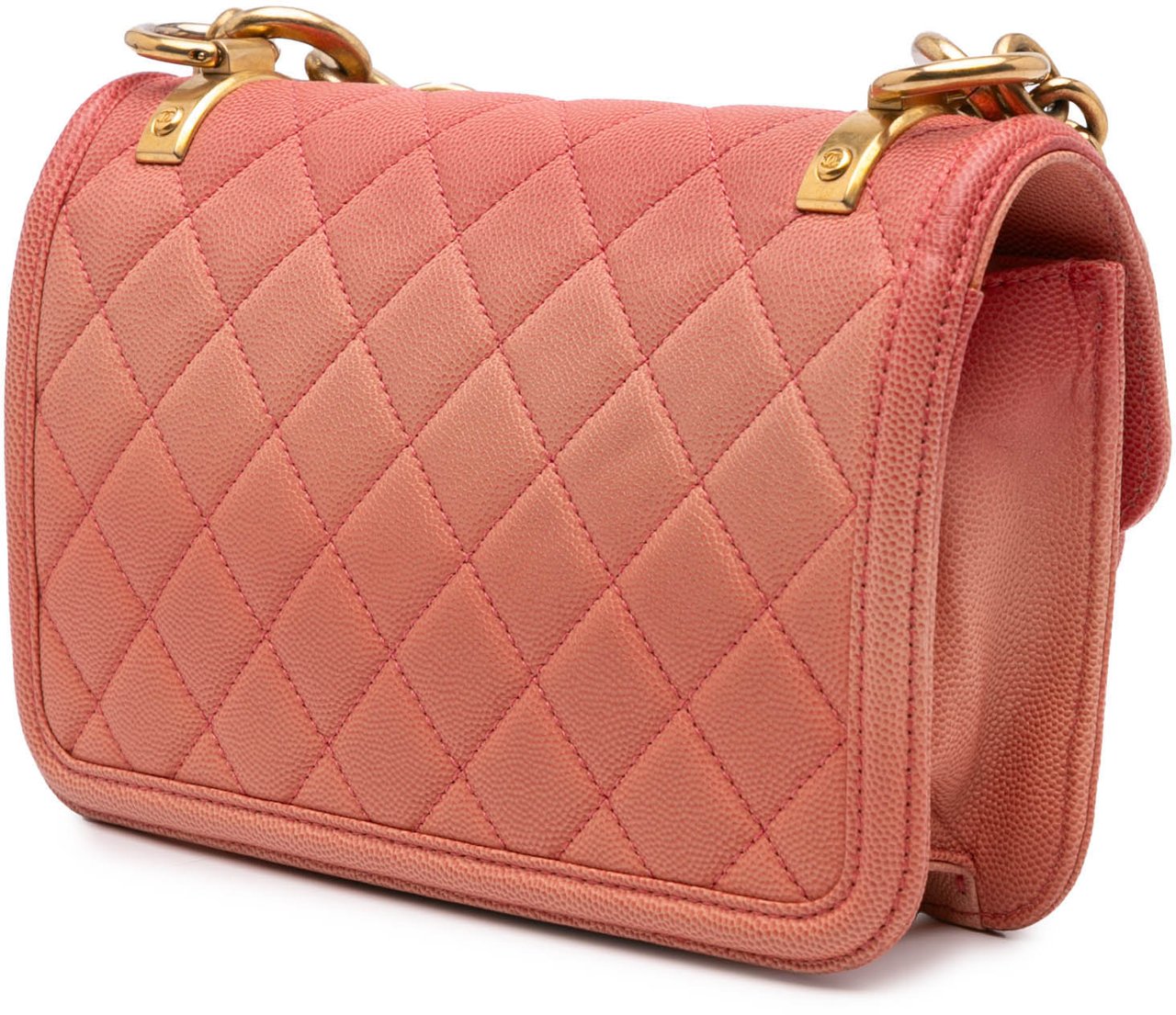 Chanel Small Quilted Caviar Sunset On The Sea Flap Roze