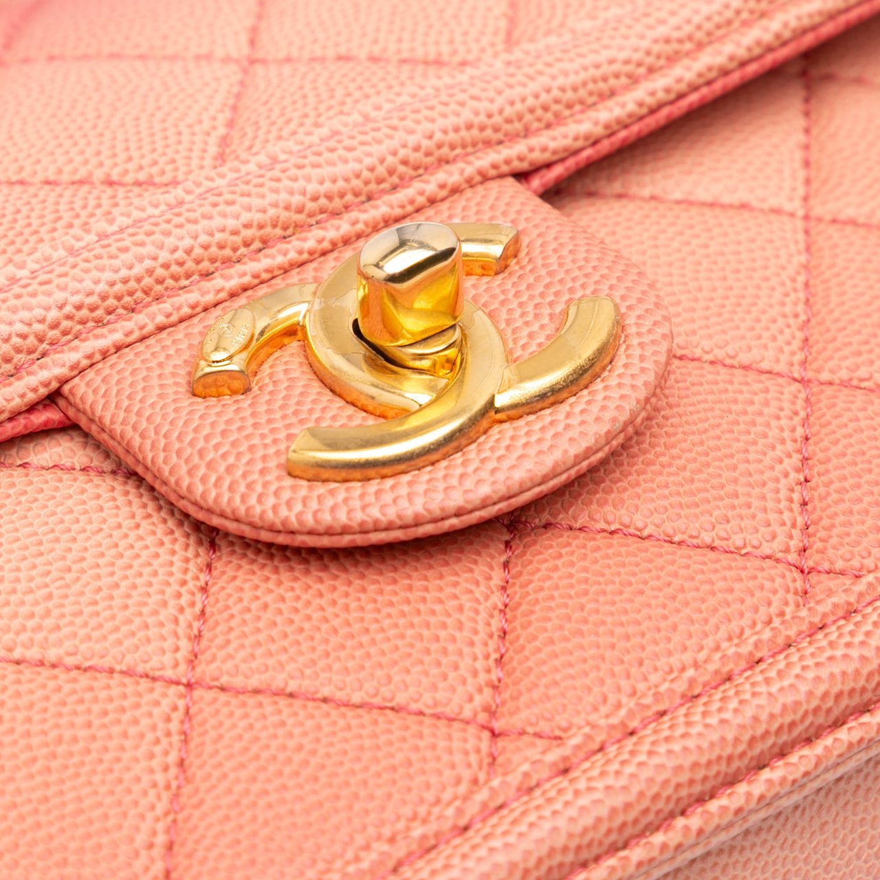 Chanel Small Quilted Caviar Sunset On The Sea Flap Roze