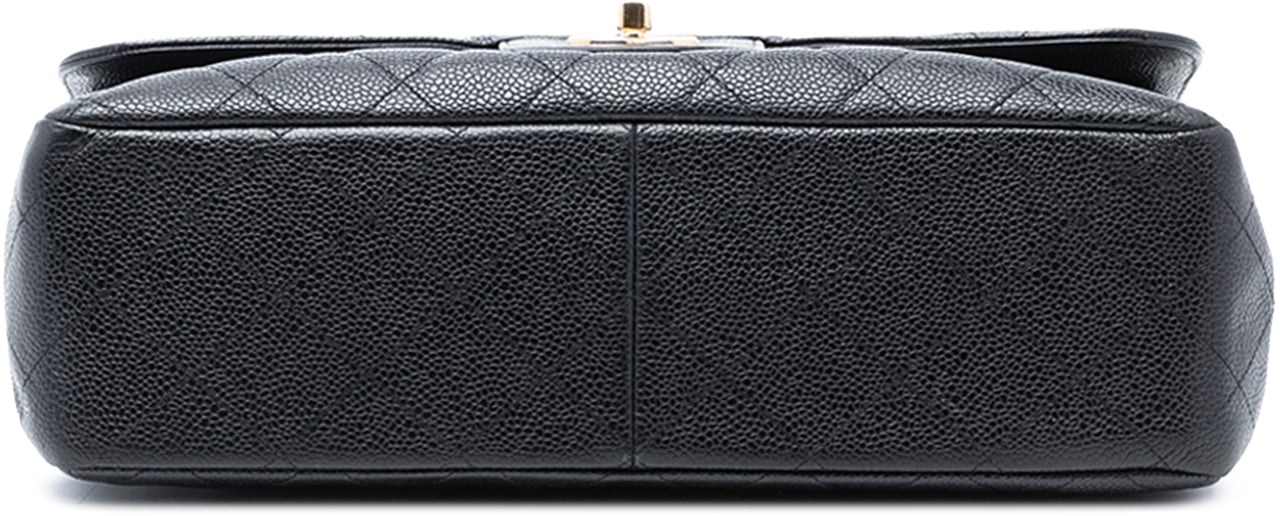 Chanel Jumbo Classic Caviar Double Flap Zwart