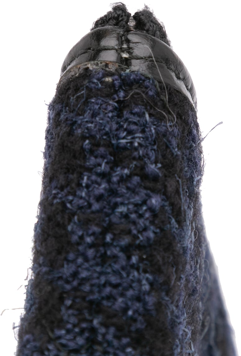 Chanel Quilted Tweed and Calfskin Embroidered Gabrielle Clutch Blauw