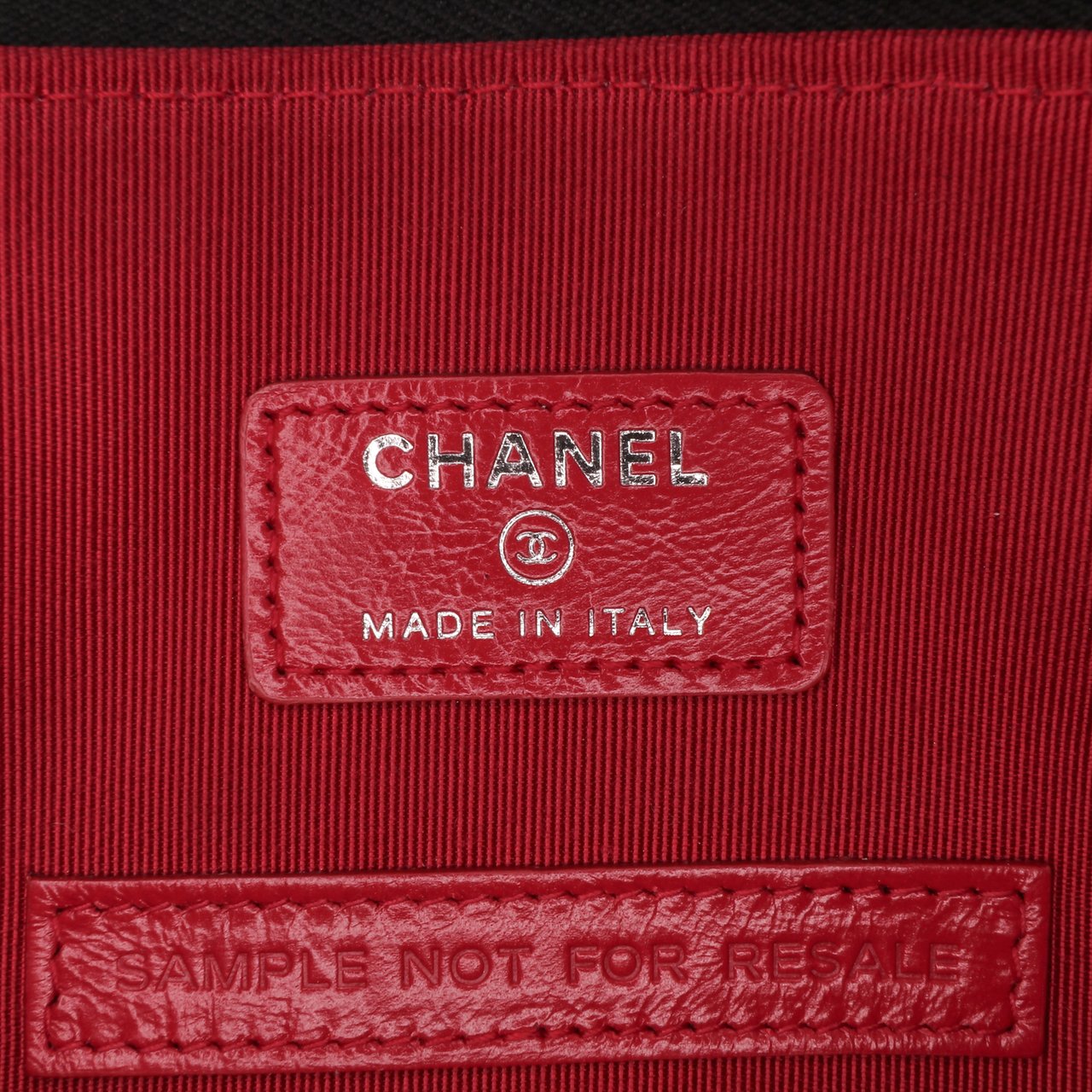 Chanel Quilted Tweed and Calfskin Embroidered Gabrielle Clutch Blauw