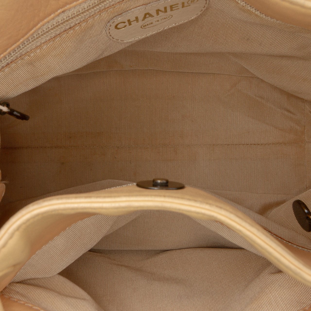 Chanel Lambskin CC Tassel Shoulder Bag Bruin