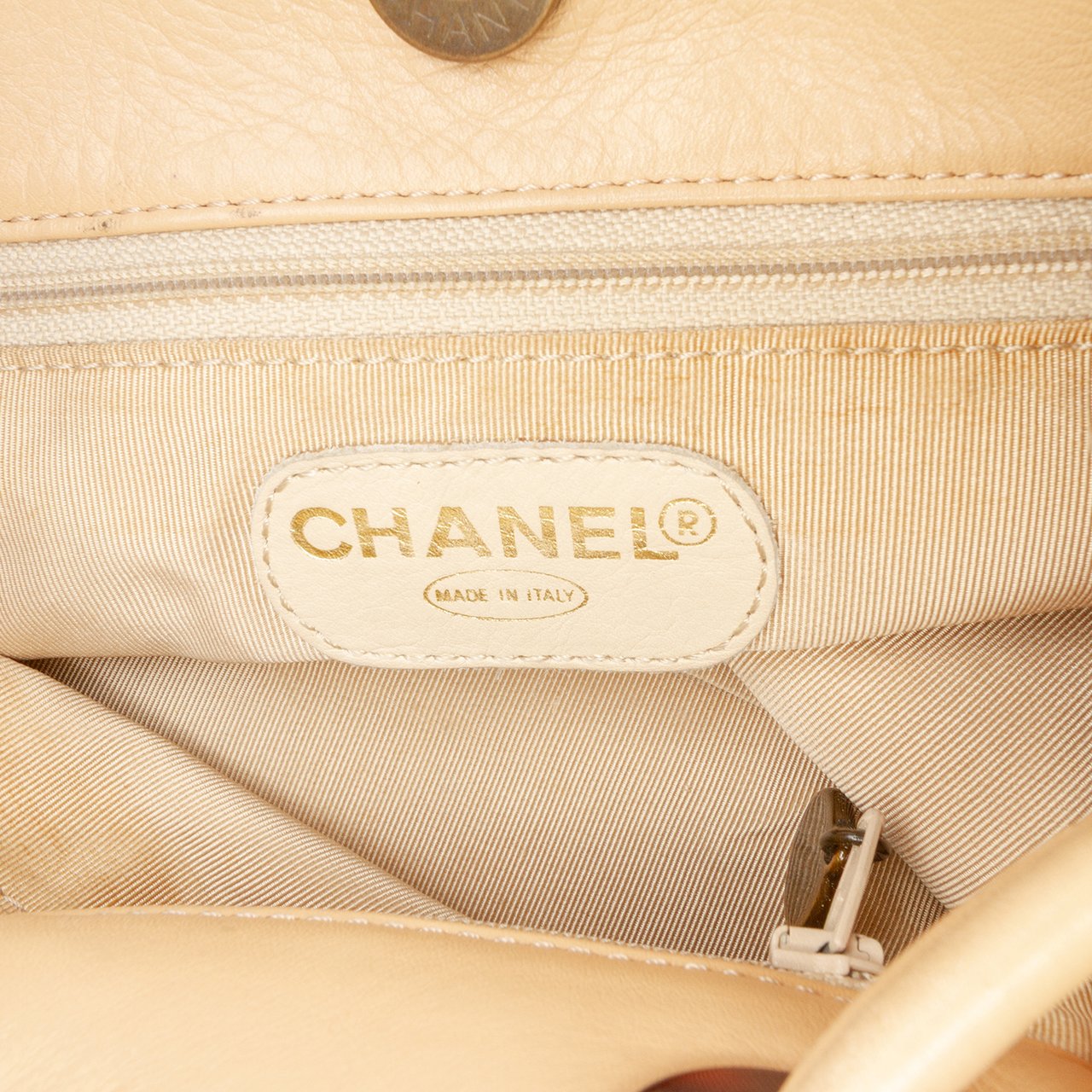 Chanel Lambskin CC Tassel Shoulder Bag Bruin
