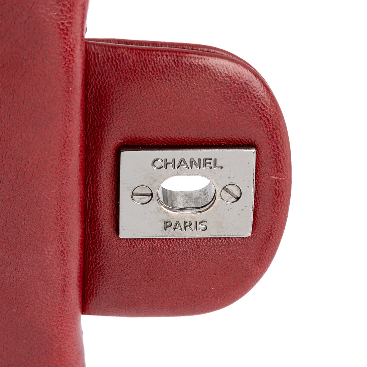 Chanel Mini Square Classic Lambskin Single Flap Rood