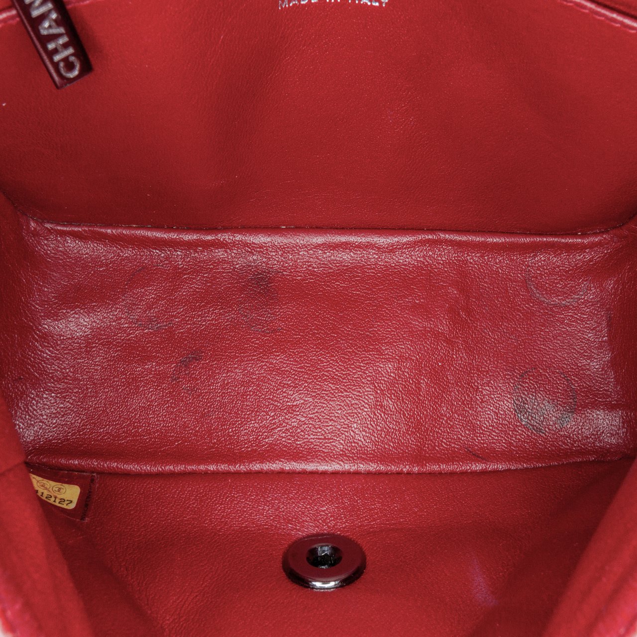 Chanel Mini Square Classic Lambskin Single Flap Rood