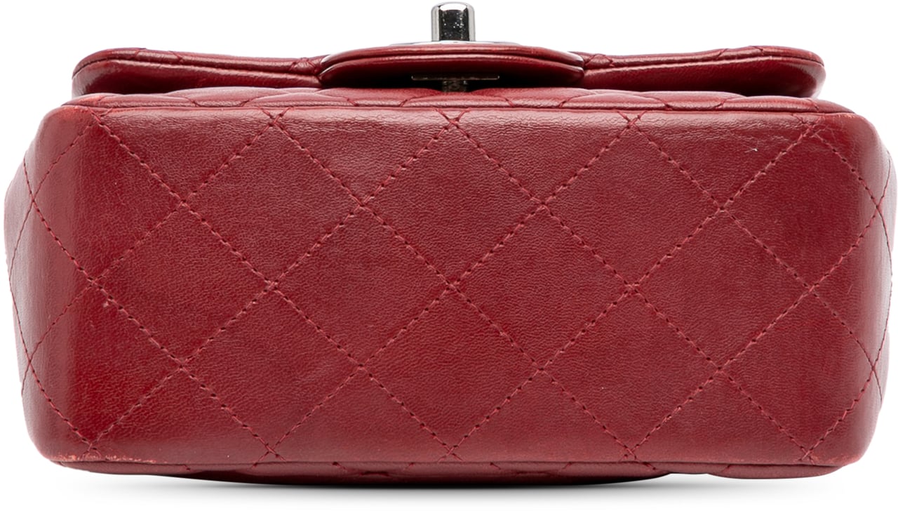 Chanel Mini Square Classic Lambskin Single Flap Rood
