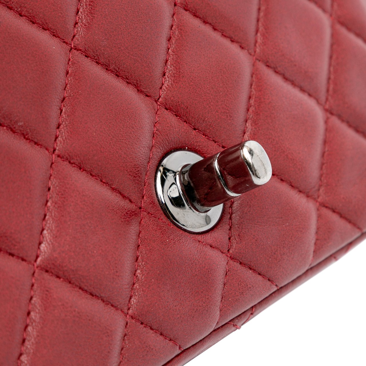 Chanel Mini Square Classic Lambskin Single Flap Rood