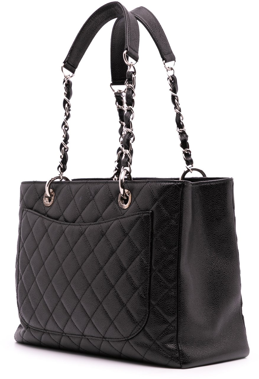 Chanel Caviar Grand Shopping Tote Zwart