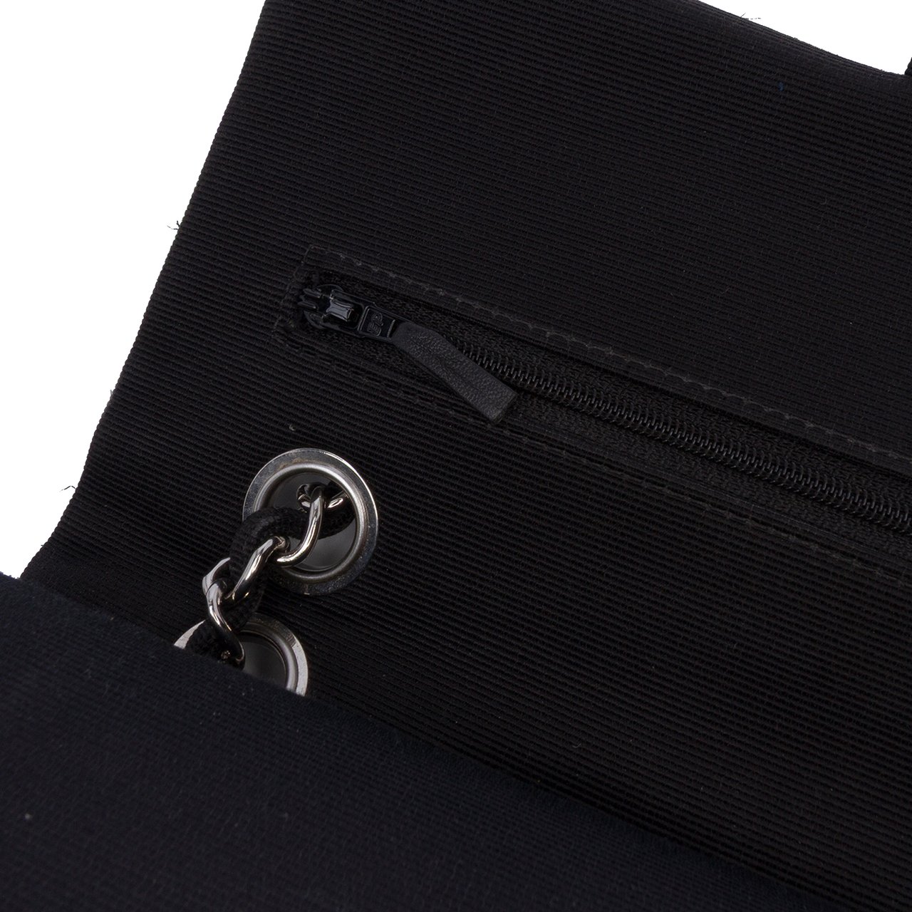 Chanel Medium Classic Ribbon Tweed Double Flap Wit