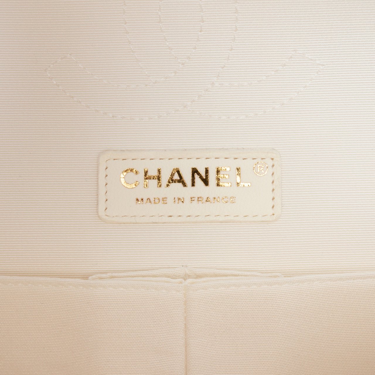 Chanel Medium Classic Printed Denim Floral Double Flap Bruin
