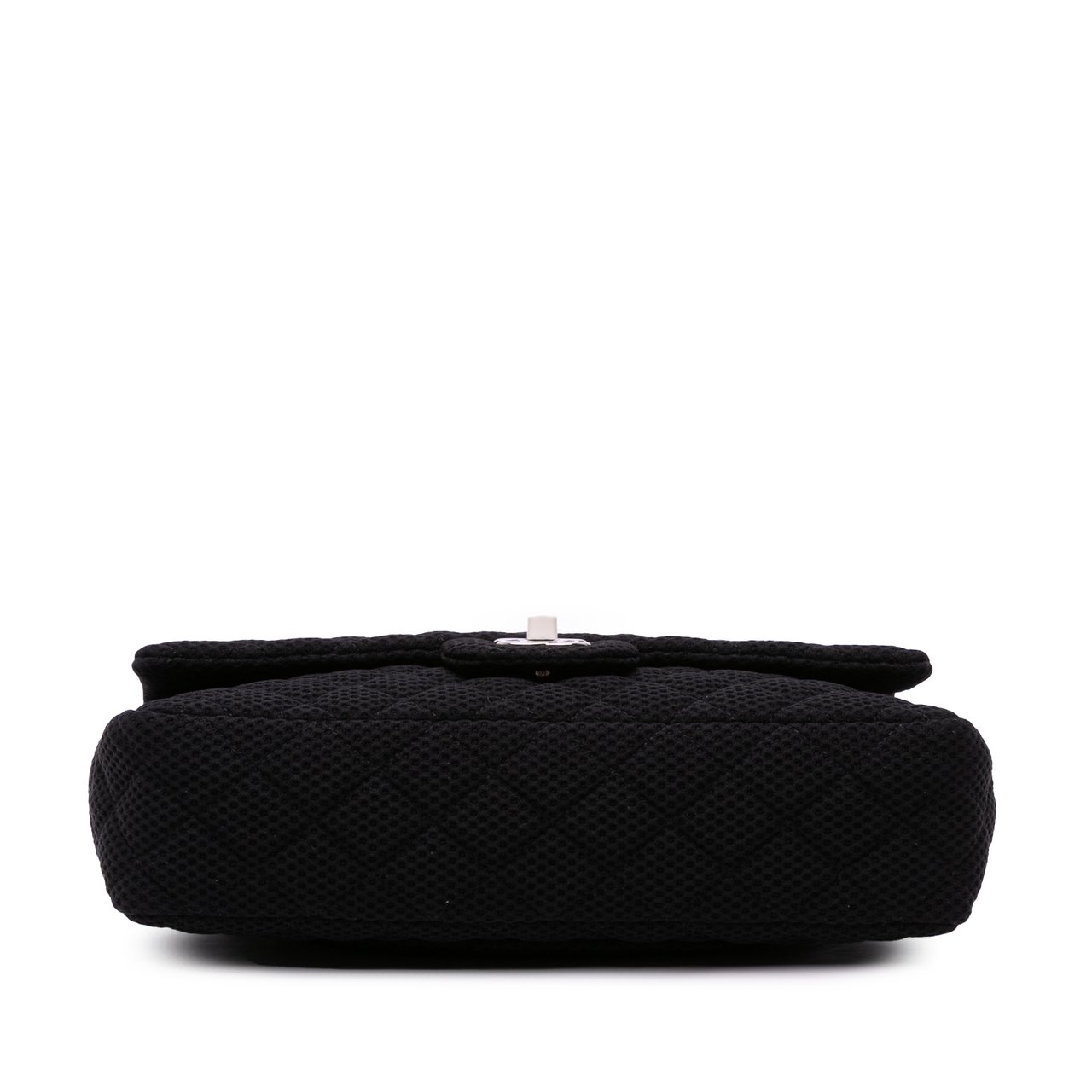 Chanel Medium Classic Mesh Single Flap Zwart