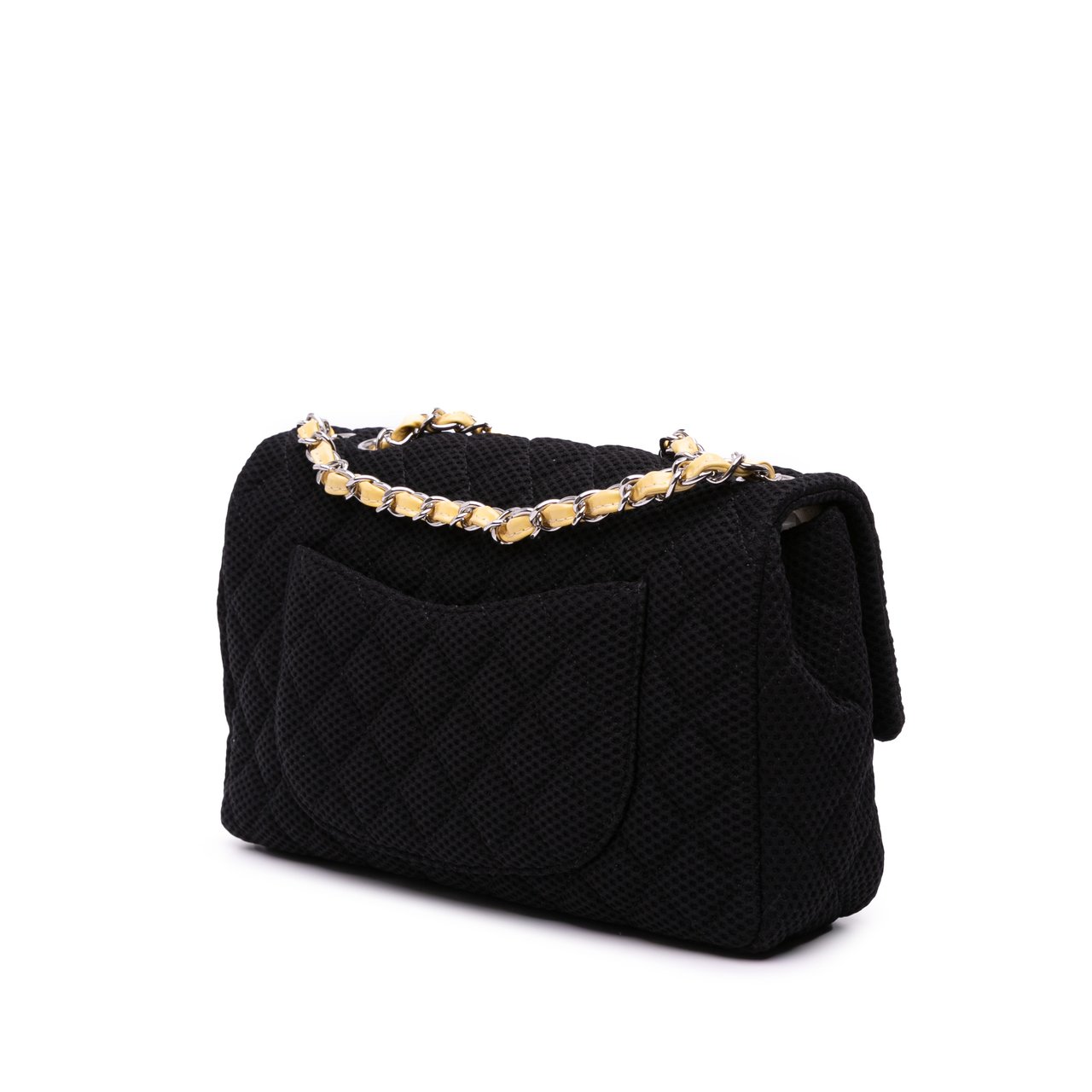 Chanel Medium Classic Mesh Single Flap Zwart