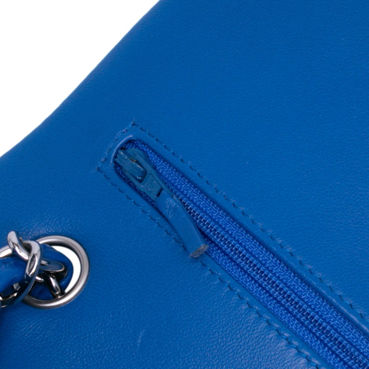 Chanel Jumbo Classic Lambskin Double Flap Blauw