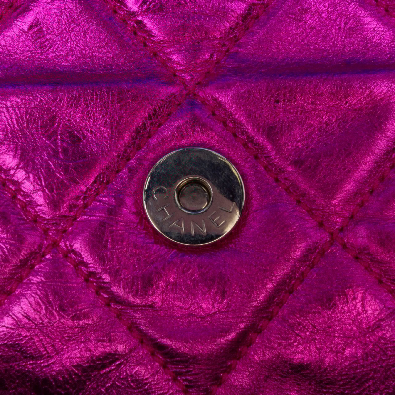 Chanel Multicolor Quilted Metallic Calfskin Modern Chain Flap Frame Bag Divers