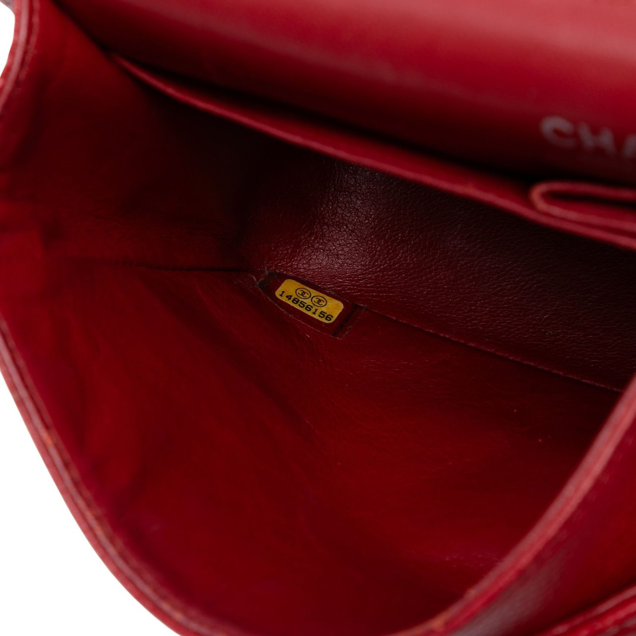 Chanel Medium Classic Caviar Double Flap Rood