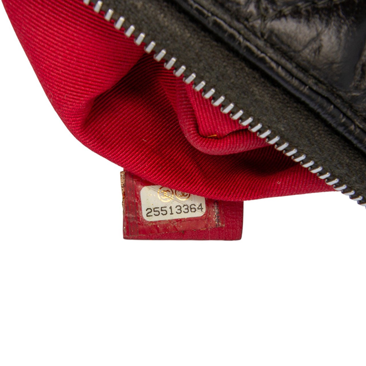 Chanel Large Aged Calfskin Gabrielle O Case Clutch Zwart