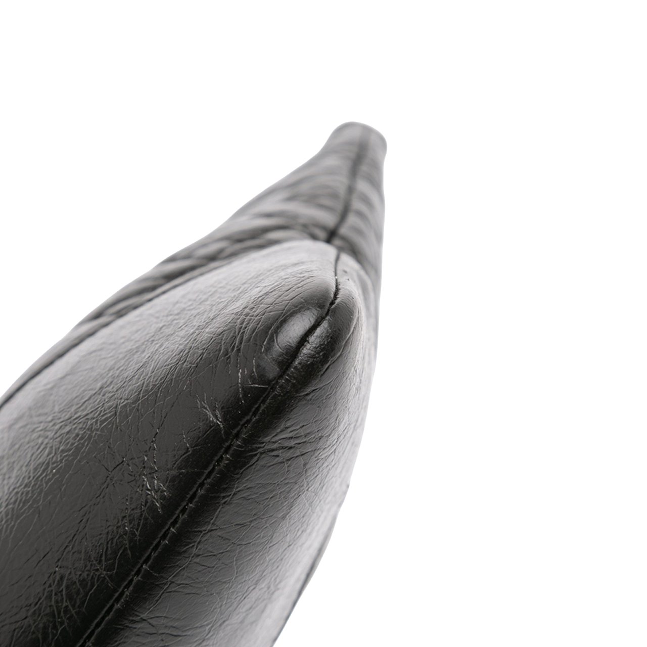 Chanel Large Aged Calfskin Gabrielle O Case Clutch Zwart