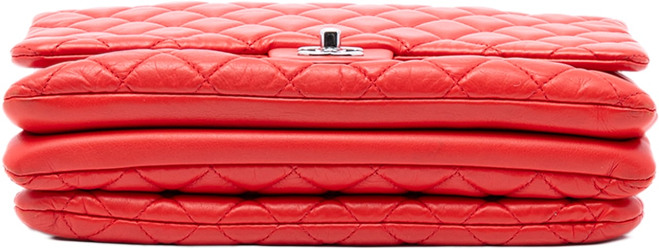 Chanel Jumbo Quilted Calfskin Tender Touch Flap Rood
