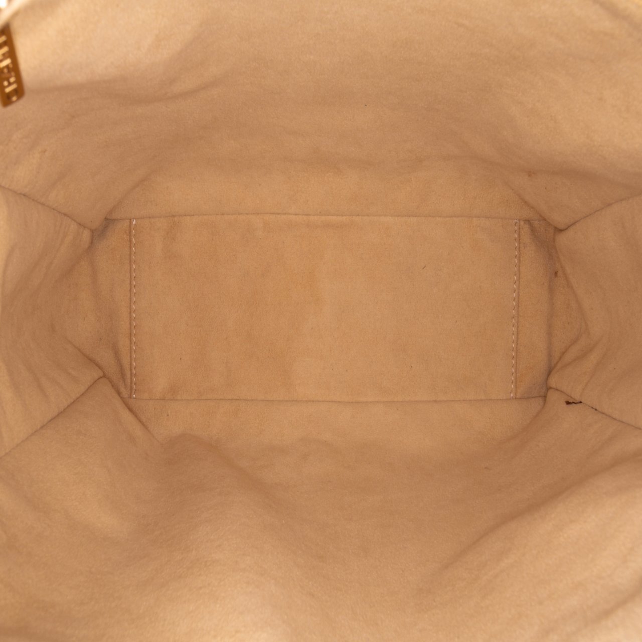 Chanel CC Chocolate Bar Jersey Tote Bruin