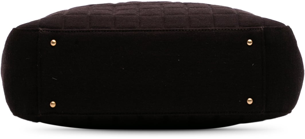 Chanel CC Chocolate Bar Jersey Tote Bruin