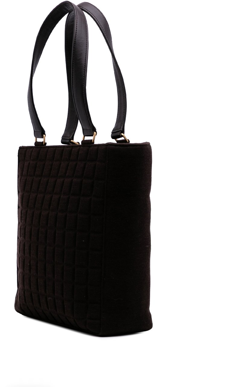 Chanel CC Chocolate Bar Jersey Tote Bruin