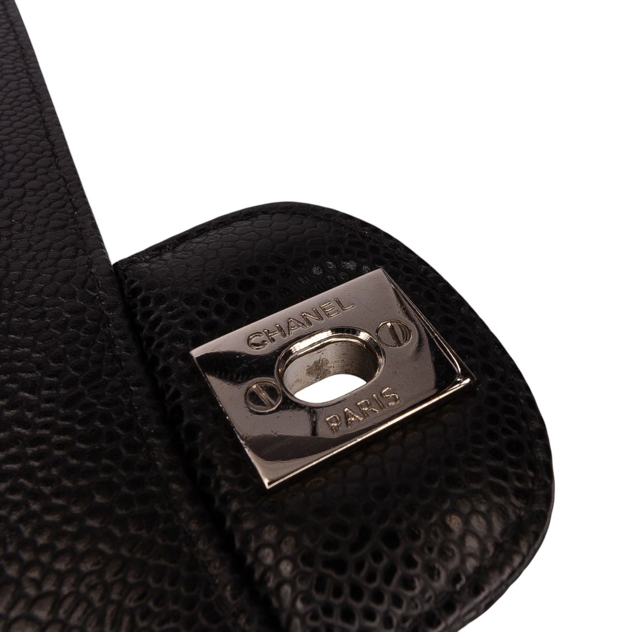 Chanel Medium Classic Caviar Double Flap Zwart