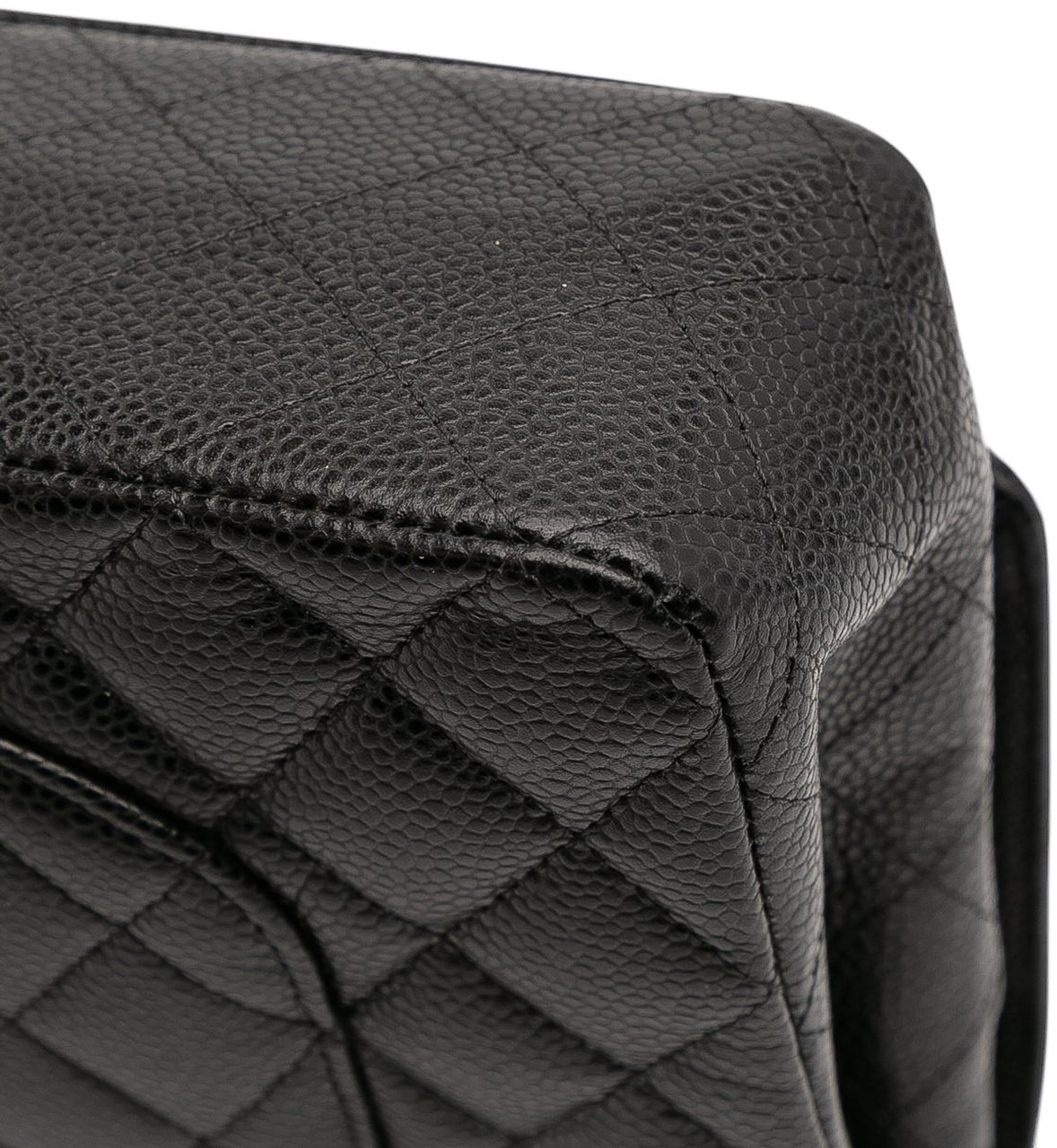 Chanel Medium Classic Caviar Double Flap Zwart